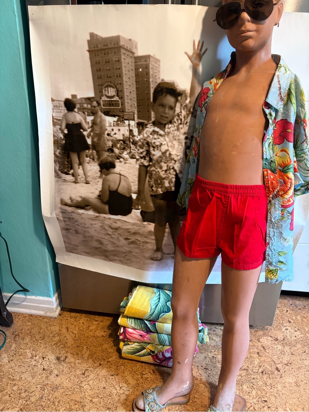 1950’s store stock boys  Beach Shorts